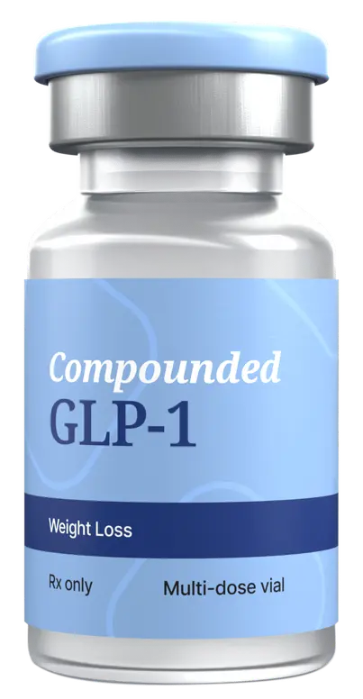 Compounded GLP-1 vial